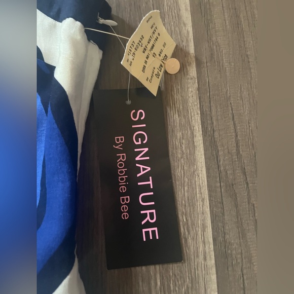 NWT Signature by Robbie Bee Linen Blend Floral Sheath Dress SZ 10 - Picture 9 of 10